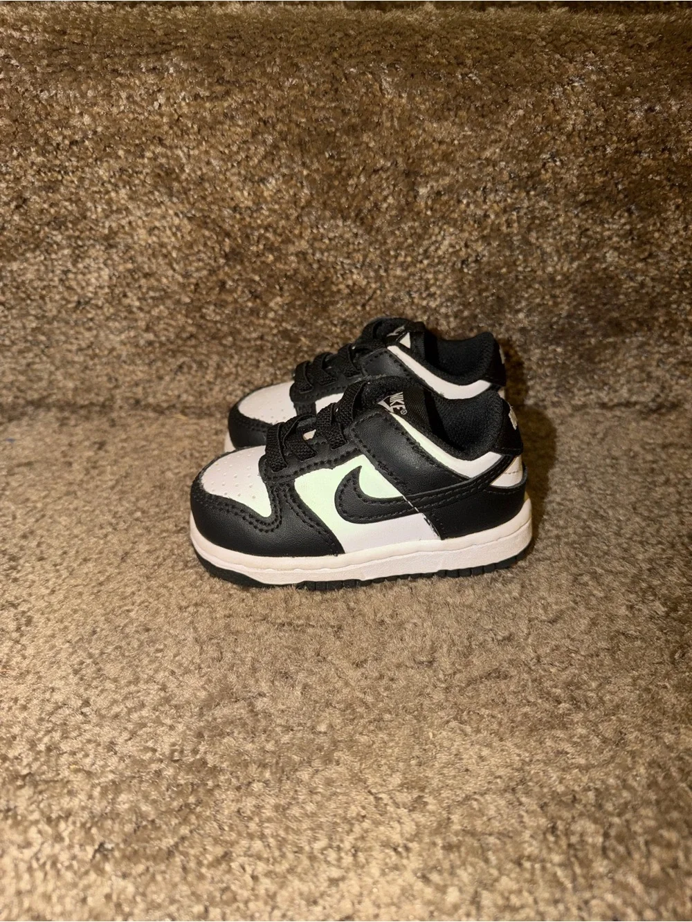 Nike Black and White Toddler Low-top Dunks (4C)